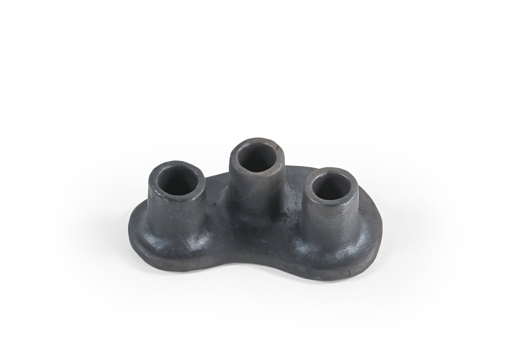 Longpi Pottery Candle Holder