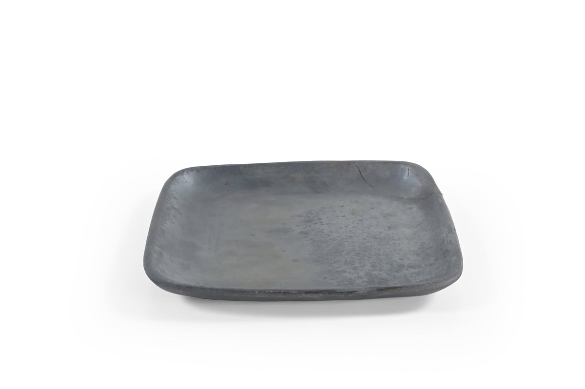 Longpi Pottery Dinner Plate - Square