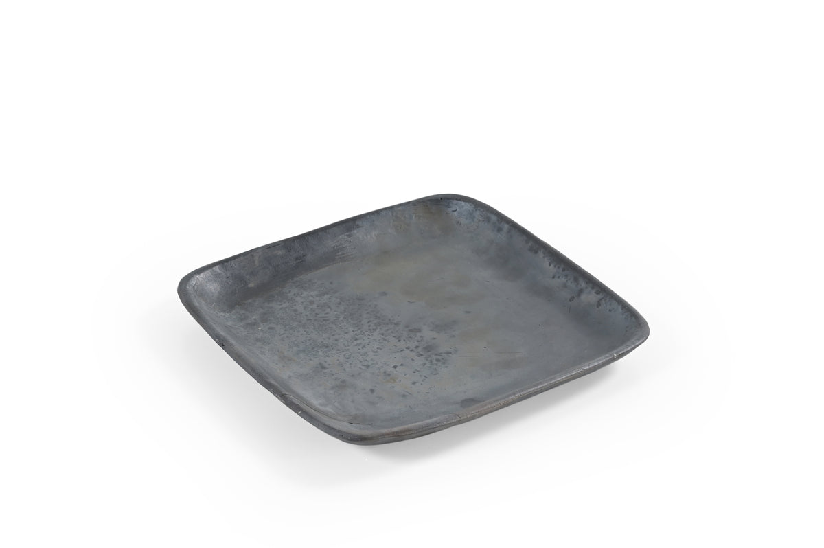 Longpi Pottery Dinner Plate - Square