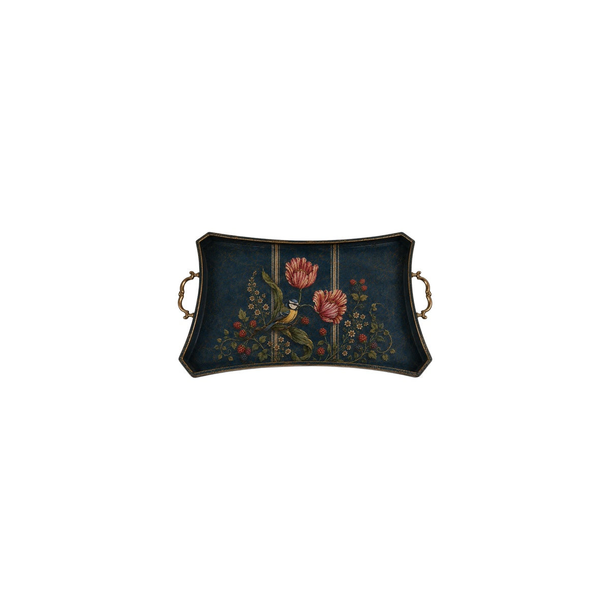 Blue Bird Large Rectangular Tray by Nila Parmar Designs