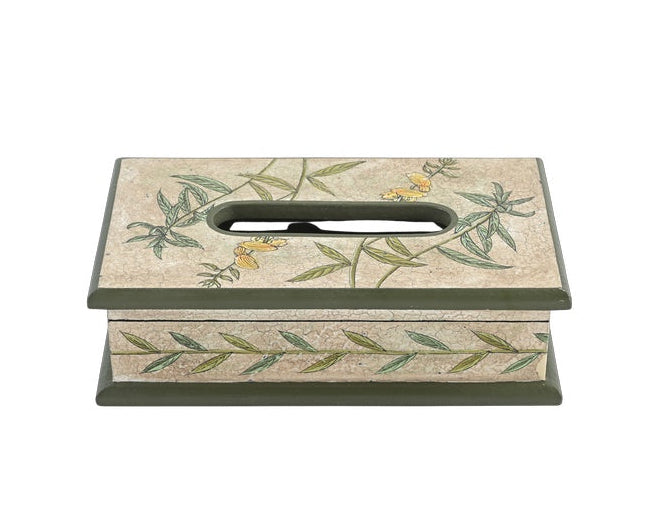 Golden Bamboo Decorative Box by Nila Parmar Designs