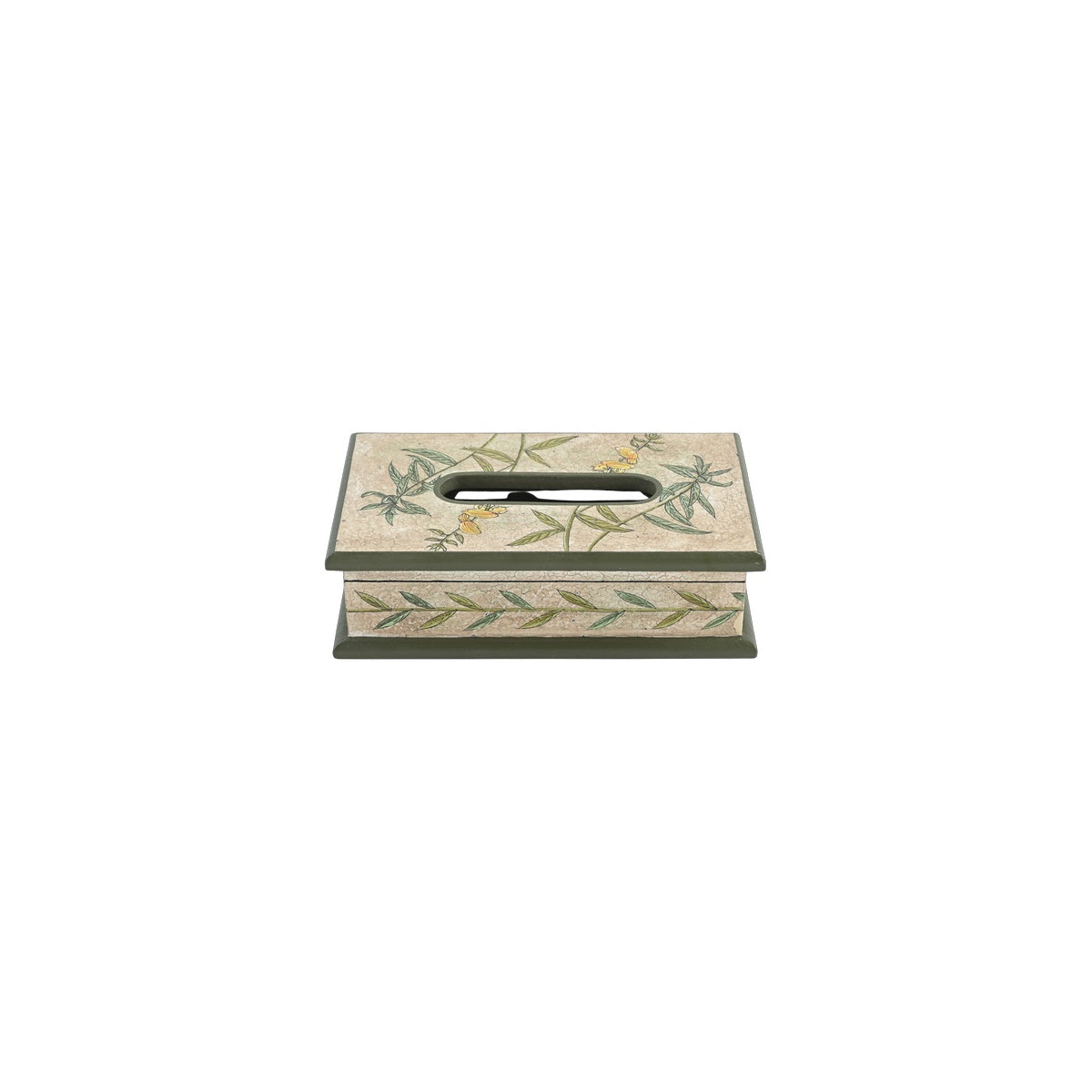 Golden Bamboo Decorative Box by Nila Parmar Designs