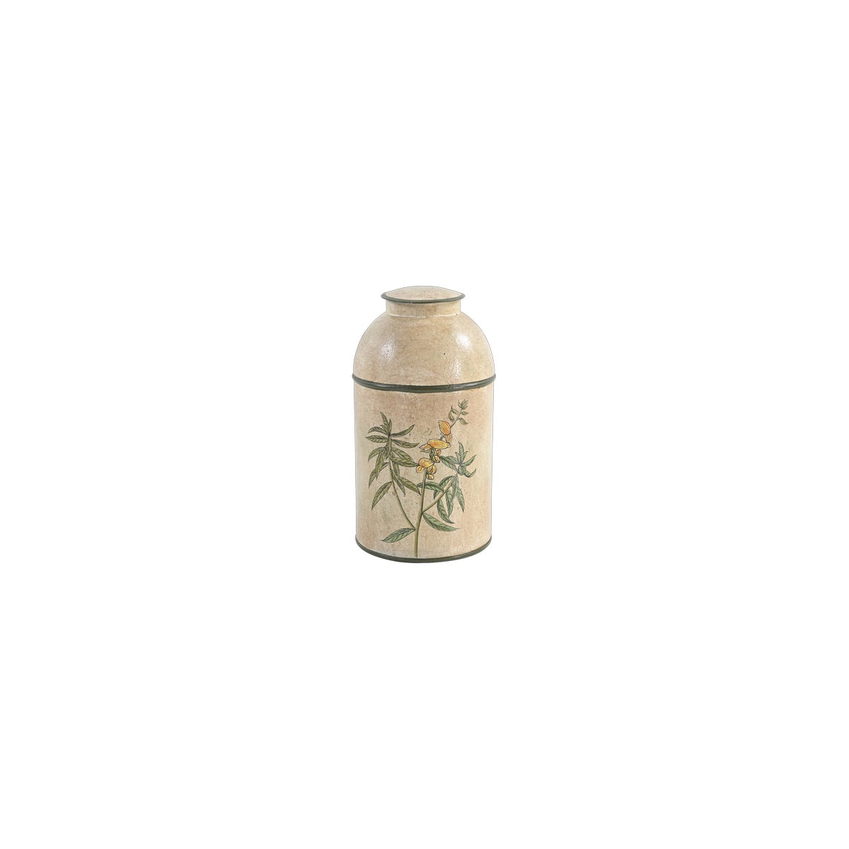 Golden Bamboo Lidded Bin by Nila Parmar Designs