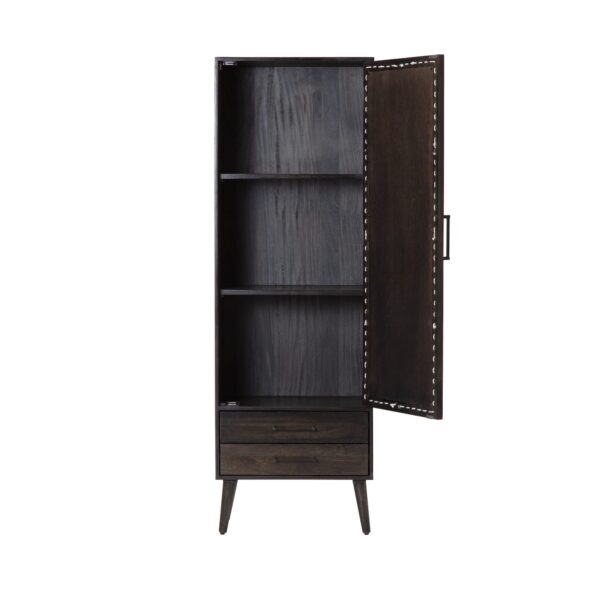 Boho Natural Tall Storage Cabinet Image 3