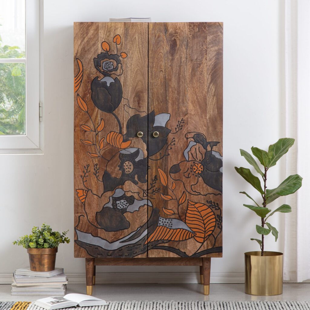 Valentina Large Storage Cabinet - Nila Parmar Designs