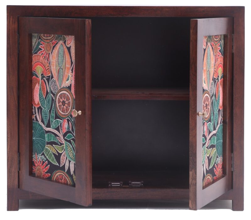 Tropical Small Storage Cabinet with open door