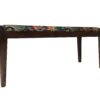 Tropical rectangular bench side view
