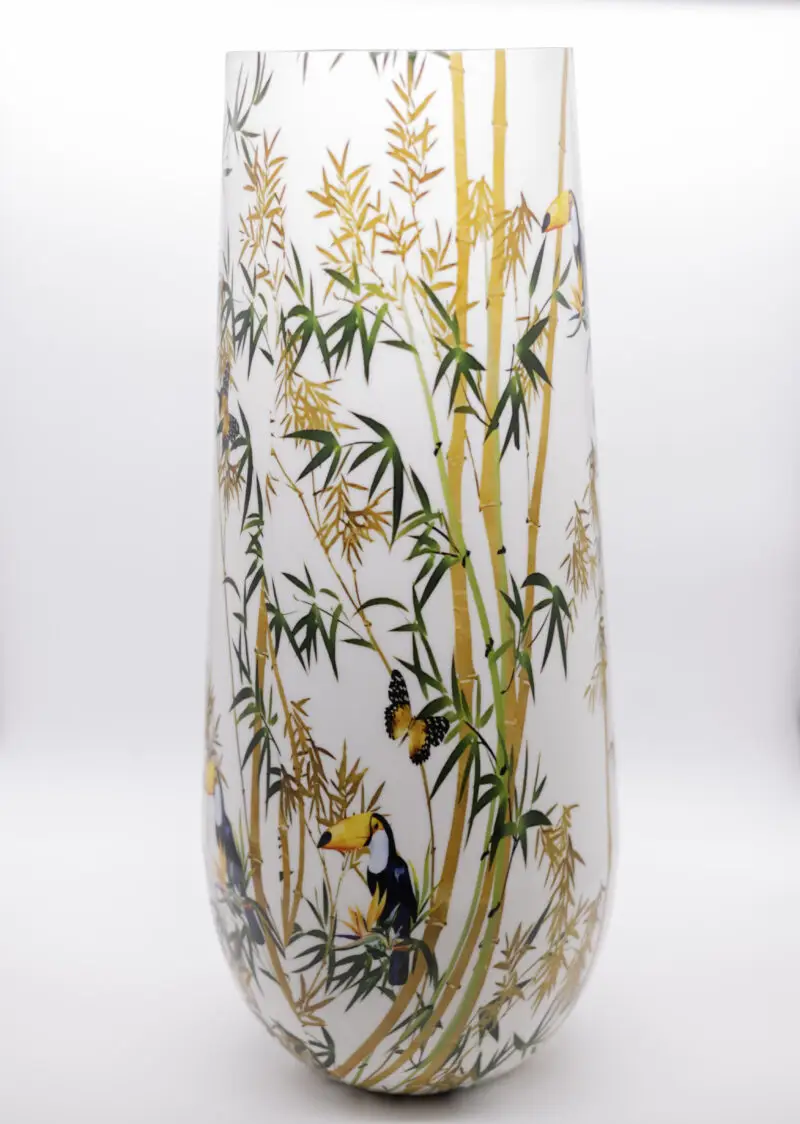 Bamboo Tall Cylinder Vase