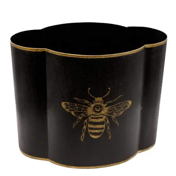 Bee Garden Geometric Metal Bin