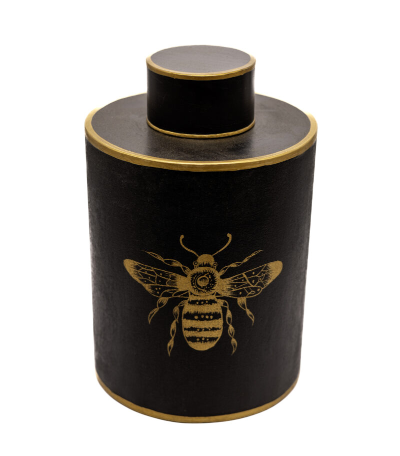 Bee Meadow Geometric vase with lid