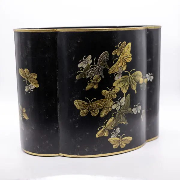 Butterfly Geometric Metal Bin