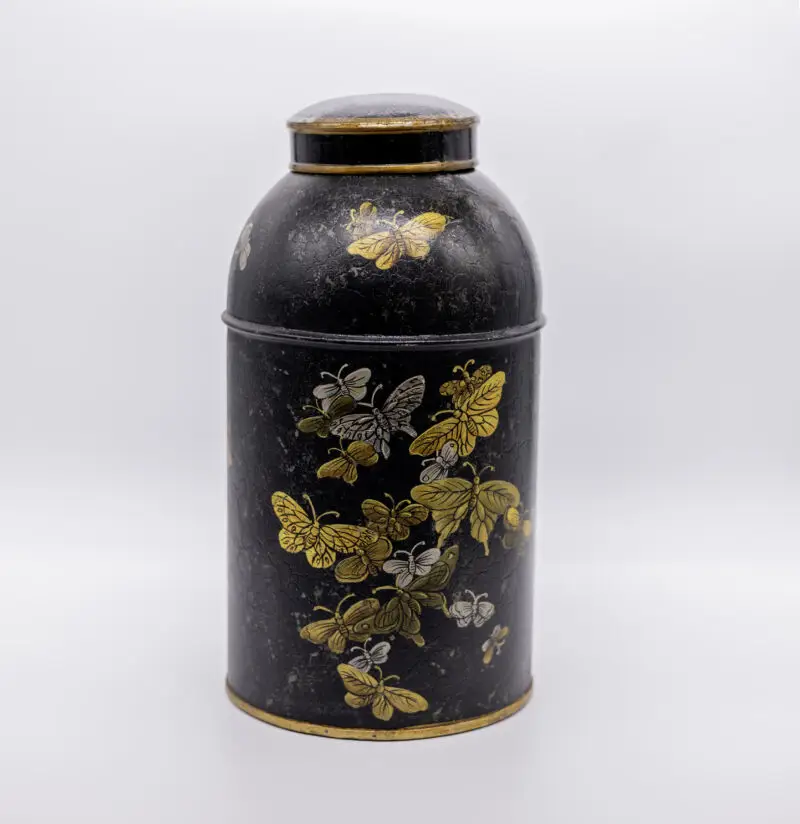Butterfly Metal Cannister