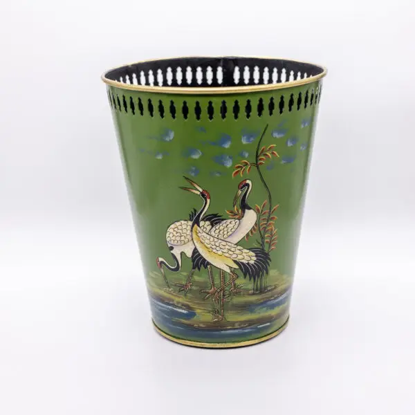 Crane Garden Metal Bin