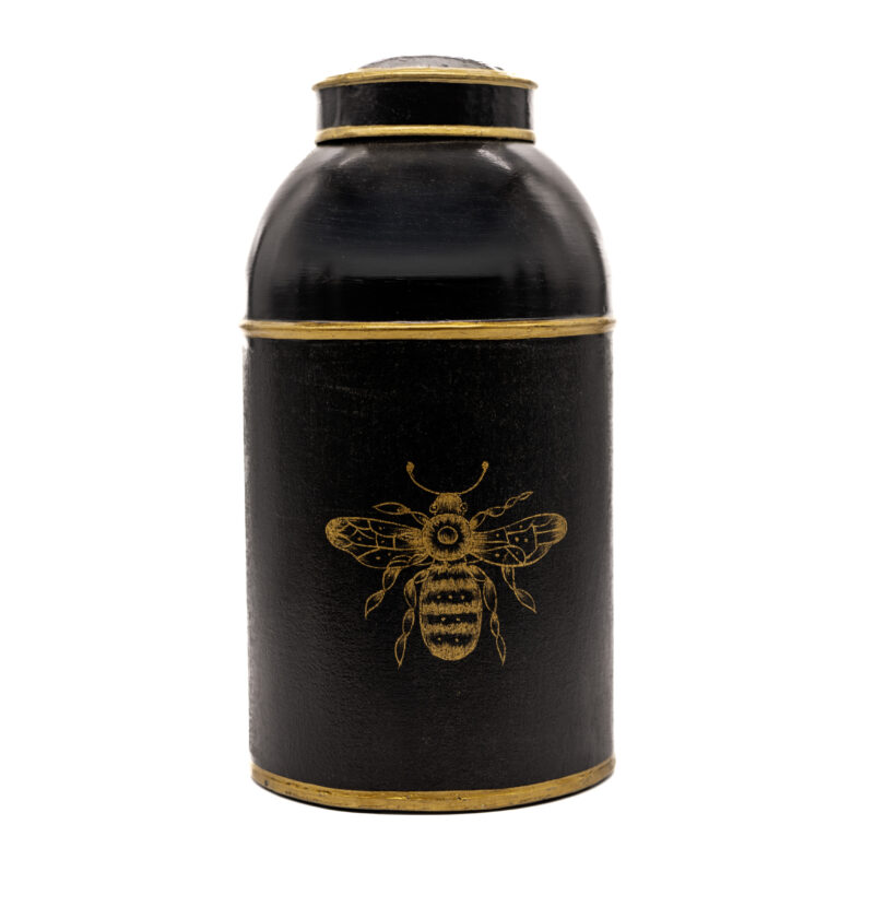 Hand-Painted Bee Garden Canister