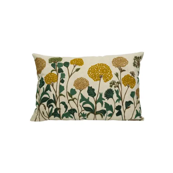 Ivarp Yellow Flora Cushion