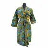 Olive Safari Velvet Robe