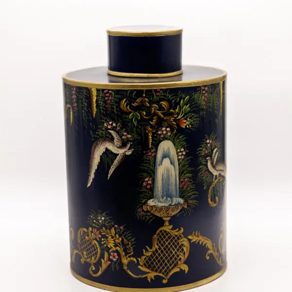 Paradise Meadow Geometric vase with lid