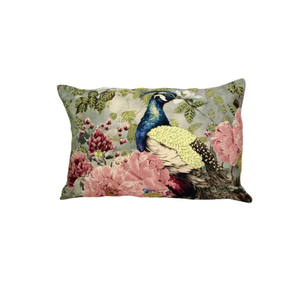 Regal Peacock Art Cushion