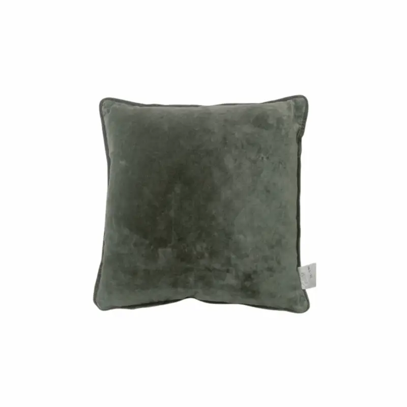 Rim Velvet Cushion Olive