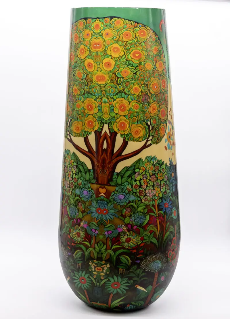 Secret Garden Tall Cylinder Vase