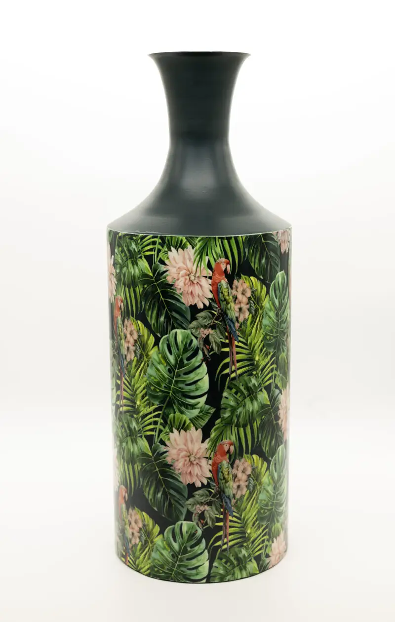 Tropic Paradise Tall Bottle Vase