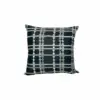 Tushar Silk Black Dotted Plaid Cushion