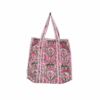 Ditsy Pink Cotton Quilted Tote Bag