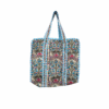 Blue Ditsy Floral Cotton Quilted Tote Bag